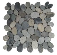 Stabigo Pebble S sliced tumb honed greeny swarthy 30x30 cm