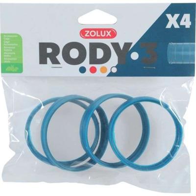 Rody3 Knaagdierkooi Connectoren - ZOLUX - Roylounge - Blauw - 4 stuks