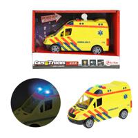 Toi Toys Cars&Trucks Ambulance 15x8cm Frictie Met Licht En Geluid NL - thumbnail