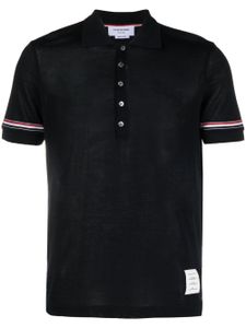 Thom Browne polo à rayures RWB - Bleu