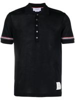 Thom Browne polo à rayures RWB - Bleu