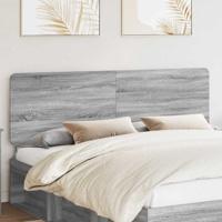 Hoofdbord met hoofdeinde Grijs Sonoma 200 cm Bewerkt hout