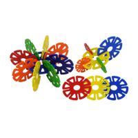 Lobbes Kleurrijke jumbo bouwschijfjes - 360dlg