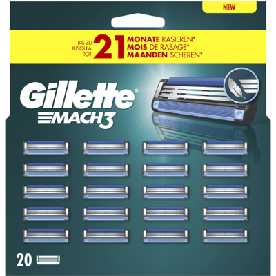 Gillette Gillette Mach3 Scheermesjes Voordeelpack - 20 stuks