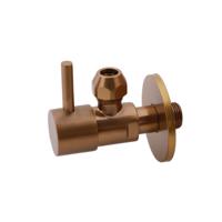 Xellanz Minimal Hoekstopkraan - 3/8x3/8 - of Knel - 10mm - Geborsteld Brons Koper PVD