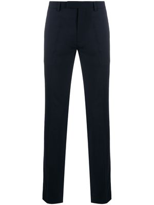 SANDRO pantalon de costume en laine - Bleu