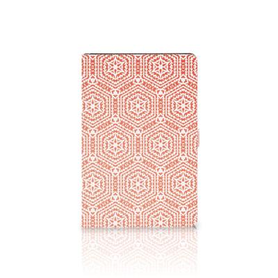 Samsung Galaxy Tab S7 FE | S7+ | S8+ Tablet Hoes Pattern Orange