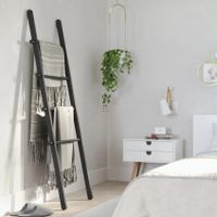 Umbra Leana handdoekladder 51x152x4cm Hout Zwart 1017445-040 - thumbnail