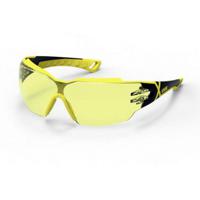 uvex pheos cx2 9198 9198285 Veiligheidsbril Incl. UV-bescherming Zwart, Geel