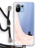 Peach bath: Xiaomi Mi 11 Lite Transparant Hoesje met koord
