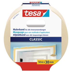 Afplaktape/schilderstape 30 mm x 50 m   -