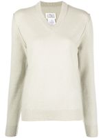 Maison Margiela pull en cachemire à col v - Vert