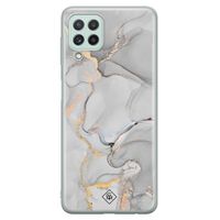 Samsung Galaxy A22 4G siliconen hoesje - Marmer grijs