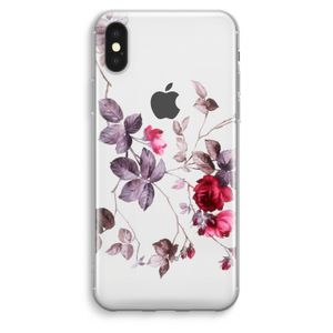 Mooie bloemen: iPhone XS Max Transparant Hoesje