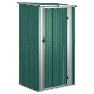 vidaXL Tuinschuur 118,5x97x209,5 cm gegalvaniseerd staal groen