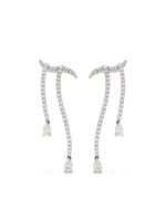 Stefere boucles d'oreilles pendantes en or blanc 18ct - Argent