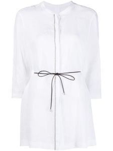 Fabiana Filippi chemise à taille ceinturée - Blanc