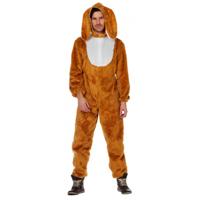 Paashaas kostuum - pluche - volwassenen - haas/konijn verkleedkleding - hazenpak