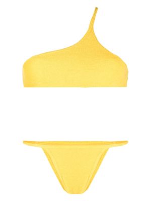 The Attico bikini à une épaule - Jaune The Attico bikini à une épaule - Jaune