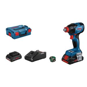 Bosch Professional GDX 18V-210 C 06019J0203 Accu-draaislagmoeraanzetter 18 V Li-ion Incl. Bluetooth-module, Incl. 2 accus, Incl. lader, Incl. koffer