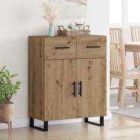 Dressoir met lade Artisan Eiken 69,5 x 34 x 90 cm Bewerkt hout