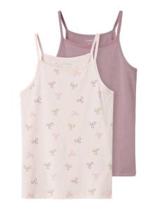 Name it winter ondergoed meisjes - paars - 2p top - NkfStrap