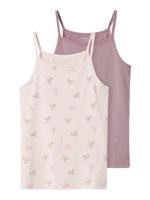 Name it winter ondergoed meisjes - paars - 2p top - NkfStrap