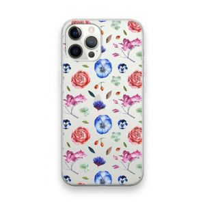 Bloemetjes: iPhone 12 Pro Max Transparant Hoesje