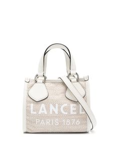 Lancel sac cabas en cuir à logo imprimé - Tons neutres