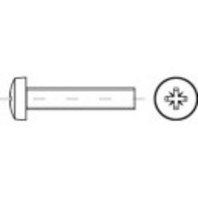 TOOLCRAFT TO-5375016 Lenskopschroeven M5 10 mm Kruiskop Phillips RVS A2 500 stuk(s)