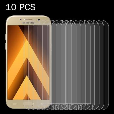10 stuks voor Galaxy A5 (2017) / A520 0 26 mm 9H oppervlaktehardheid 2.5D explosieveilige gehard glas niet-volledig scherm Film