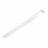 Rechthoekige plafondplaat 130x8x3,5cm wit zonder gaten voor verlichting Perluci