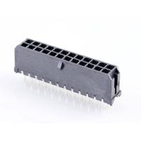 Molex 430452428 Male header, inbouw (standaard) Totaal aantal polen: 24 Rastermaat: 3 mm Inhoud: 1 stuk(s) Tray