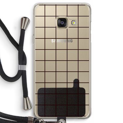 Rooster: Samsung Galaxy A3 (2016) Transparant Hoesje met koord