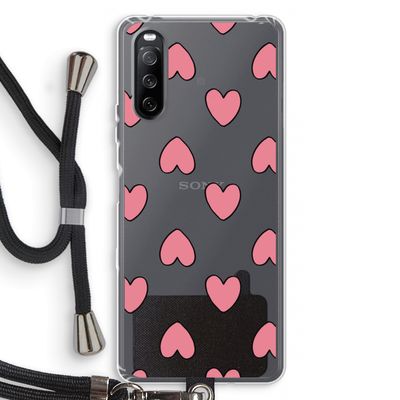 Ondersteboven verliefd: Sony Sony Xperia 10 III Transparant Hoesje met koord