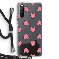 Ondersteboven verliefd: Sony Sony Xperia 10 III Transparant Hoesje met koord