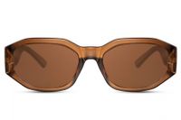 CWI zonnebril rechthoekig dames volledig omrand cat. 3 bruin/goud/bruin - thumbnail