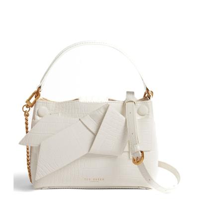 Ted Baker Ssansa Knot Bow Mini Top Handle Bag -Ivory