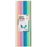 Crepepapier folia 50x200cm 10 rollen trendkleuren | 10 stuks