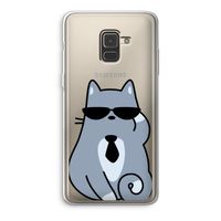 Cool cat: Samsung Galaxy A8 (2018) Transparant Hoesje