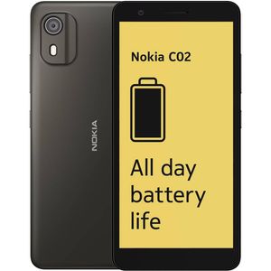 Nokia C C02 13,8 cm (5.45") Dual SIM Android 12 Go edition 4G Micro-USB 2 GB 32 GB 3000 mAh Zwart