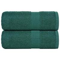 VidaXL Zeepdoekjes 2 st 30x30 cm 360 g/m² 100% katoen groen