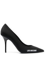 Love Moschino escarpins à logo imprimé 100 mm - Noir