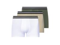 esmara Men 3 Heren boxers - plus size (groen/beige/wit, XXL)