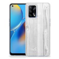 OPPO A74 4G | Bumper Hoesje | White Wood