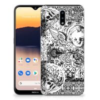 Silicone Back Case Nokia 2.3 Skulls Angel