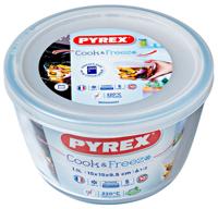Pyrex Cook & Store Ronde schaal met deksel 15x9 cm - thumbnail