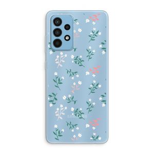Small white flowers: Samsung Galaxy A52 Transparant Hoesje