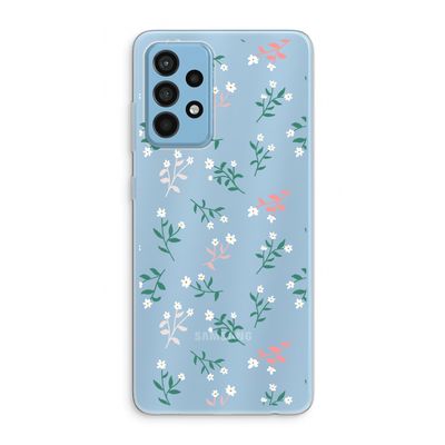 Small white flowers: Samsung Galaxy A52 Transparant Hoesje