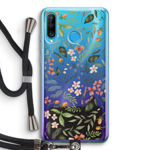 Sweet little flowers: Huawei P30 Lite Transparant Hoesje met koord